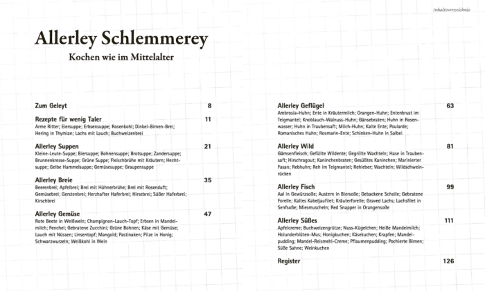 Allerley Schlemmerey – Kochen wie im Mittelalter