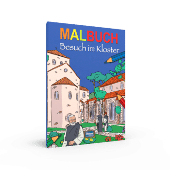 Malbuch Besuch im Kloster